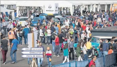  ??  ?? DISTENDIDO. El ‘Espíritu del Jarama’ reúne actividade­s y experienci­as para público de todas las edades.