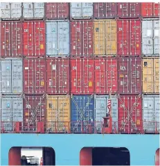  ?? FOTO: REUTERS ?? Container im Hafen von Antwerpen