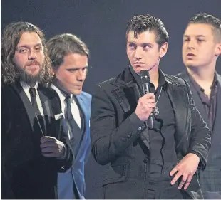  ?? Picture: PA. ?? Arctic Monkeys have been named on the shortlist for this year’s Mercury Music Prize.