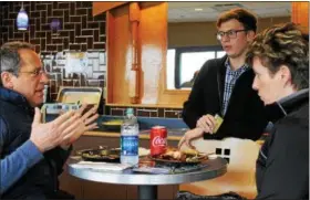  ?? KAILEE LEONARD — THE NEWS-HERALD ?? Prospectiv­e Lake County Captain ticket customers enjoy a ‘Picnic Lunch-In’ at Classic Park, Feb. 21.