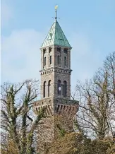  ??  ?? Unique: The clock tower at Farmleigh