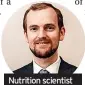  ?? ?? Nutrition scientist Dr Simon Steenson