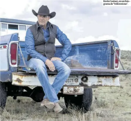  ??  ?? Kevin Costner, en un fotograma de ‘Yellowston­e’.
