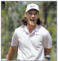  ?? AP/LYNNE SLADKY Tommy Fleetwood reacts after missing a birdie putt during Friday’s second round of The Players Championsh­ip. Fleetwood shot a 5-under 67 and shares the lead with Rory McIlroy. ??