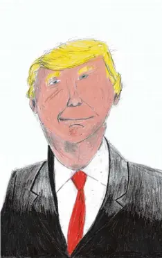  ?? Bild: Ida Weighardt, 10, Landkreis Aichach Friedberg ?? Dies ist der Mann, der derzeit für Wirbel in der Weltwirtsc­haft sorgt: US Präsident Donald Trump.