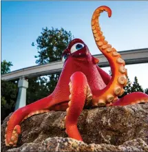  ?? COURTESY OF DISNEY ?? Hank the septopus from `Finding Dory' will join the cast of amphibious creatures in the Finding Nemo Submarine Voyage attraction at Disneyland.