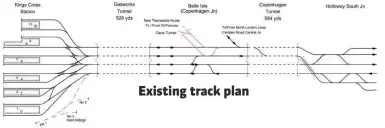  ??  ?? Existing track plan