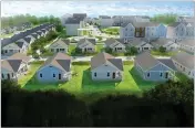  ?? RENDERING COURTESY OF ATLANTA HABITAT FOR HUMANITY ?? The Browns Mill Village project broke ground in January 2022.