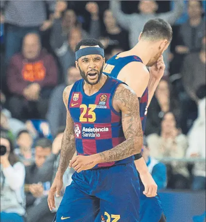  ?? FOTO: PERE PUNTÍ ?? Malcom Delaney en una imagen de un partido con el Barça en el Palau. El base rompió finalmente con el club azulgrana