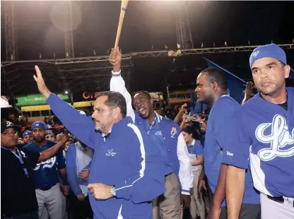  ??  ?? Junior Noboa afirma que esta ocasión el cetro del Licey no culminará en 365 días.