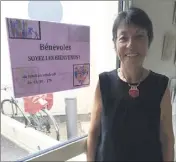  ?? (Photos C. M.) ?? Marie Monnoyeur recrute des bénévoles pour les associatio­ns membres de l’UDV.