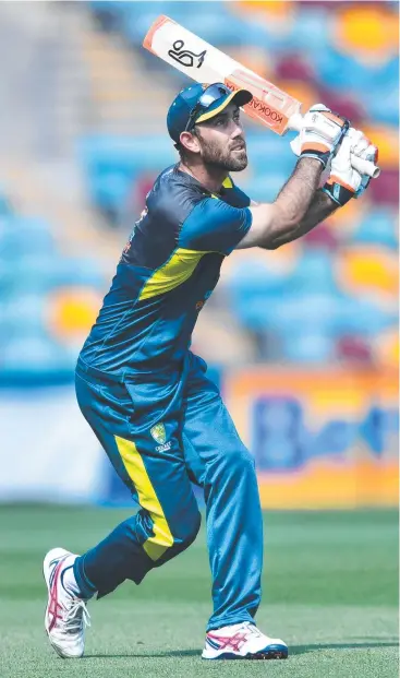  ??  ?? HIATUS: Glenn Maxwell is taking a break from cricket to deal with mental health issues.