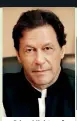  ??  ?? Prime Minister of Pakistan, Imran Khan