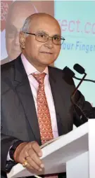  ??  ?? Chief Guest G.N. Bajpai, former SEBI Chairman, speaking at the Money Today Financial Awards ceremony