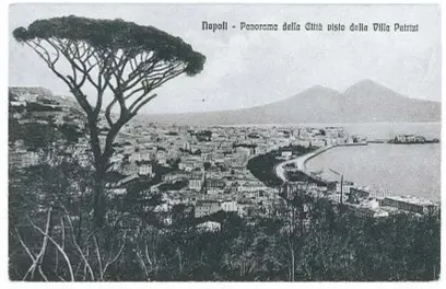  ??  ?? GIOCHI D’ACQUA Dall’alto in senso orario: la cartolina acquistata da Massimo Cotto a Saint Malo che racconta la storia di due giovani; un’altra immagine della località in Bretagna; i giardini e la piazza Carlo Felice a Torino; il golfo di Napoli visto...