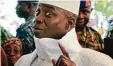  ?? Foto: J. Delay, dpa ?? Ex Präsident Jammeh KASACHSTAN