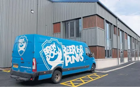  ??  ?? A LONG WAY FROM THE CARIBBEAN: Brewdog’s premises at Balmacassi­e Industrial Estate in Ellon, Aberdeensh­ire.