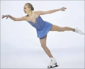  ?? [BEN MARGOT/THE ASSOCIATED PRESS] ?? Bradie Tennell performs during the women’s free skate event at the U.S. Figure Skating Championsh­ips Friday in San Jose, Calif.