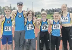  ?? ?? Halifax Harriers at the Yorkshire Championsh­ips.