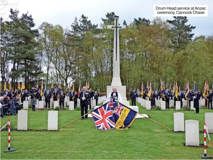  ?? ?? Drum Head service at Anzac ceremony, Cannock Chase