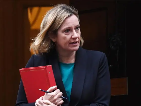  ??  ?? Amber Rudd accepted their were ‘teething problems’ with the programme (EPA)