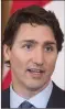  ??  ?? Justin Trudeau