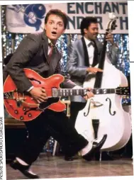  ??  ?? Rocking on: Michael J. Fox in the hit movie