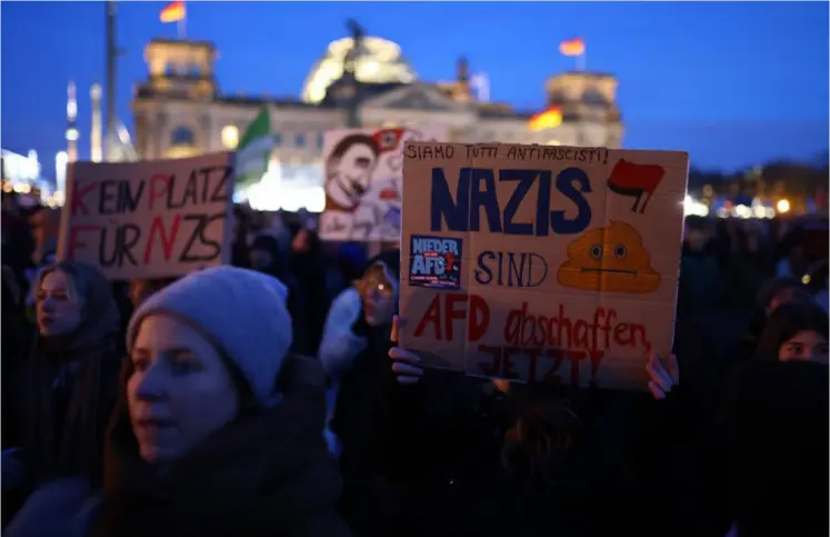  ?? AFP ?? El 21 de enero hubo protestas en Alemania.
