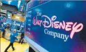  ?? AP ?? Disney secured approval from the US justice department for the deal in June on condition after agreeing to sell Fox’s 22 regional sports networks