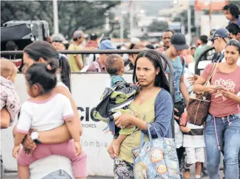  ?? /FOTOS ARCHIVO ?? Miles de venezolano­s han emigrado a varias naciones entre ellas Perú.