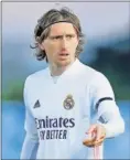  ??  ?? Modric, ayer en Valdebebas.