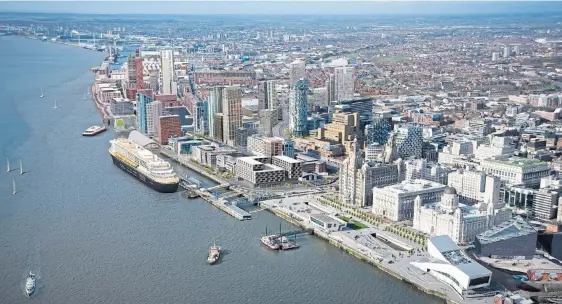  ??  ?? MERSEY-PRIDE: The Liverpool Waters developmen­t and Everton’s proposed new stadium will provided a massive boost to the city’s economy