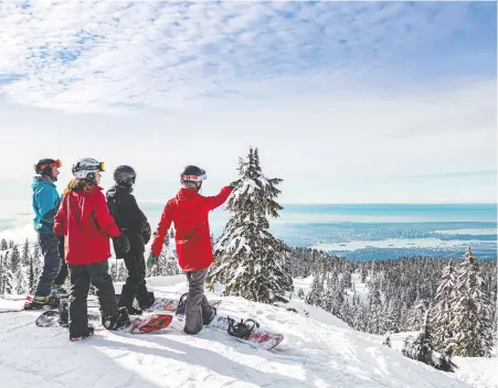  ??  ?? Ski resorts are using online booking systems and have cut capacity during the winter break as they try to follow COVID-19 guidelines.