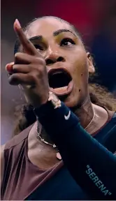  ??  ?? Serena Williams, 36 anni, numero 26 Wta