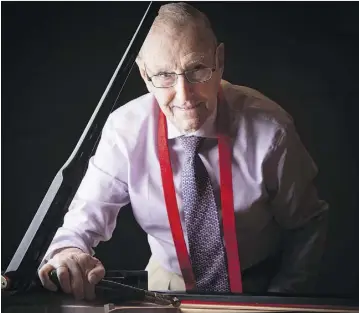  ??  ?? “I hear if a piano is out of tune and it bothers me,’ says Dolf Hantelmann, who finally retired Friday after almost five decades as one of the city’s premier piano tuners.