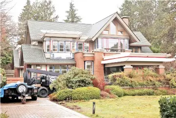  ??  ?? A home owned by Meng, is pictured in Vancouver, British Columbia, Canada. — Reuters photo