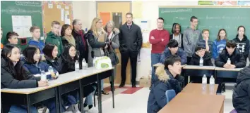  ?? —photo Alexia Marsillo ?? Clarence-Rockland played host for a day to a delegation from Boeun City, Republic of Korea, which included the mayor and dignitarie­s from South Korea, as well as 15 grade eight students. The exchange day, held on Monday, January 15, included a visit to...