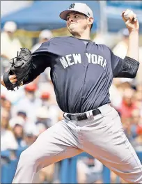 ?? USA TODAY Sports ?? JORDAN RULES: Jordan Montgomery, a 6-foot-6 lefty with deceptive stuff, has pushed himself into the picture for the back end of the Yankees’ rotation.