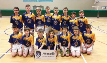  ??  ?? The St Cronan’s team who competed at the third and fourth class indoor tournament in Greystones.