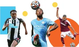  ?? ?? Joe Willock, Gabriel Jesus and Saïd Benrahma. Composite: Allstar, Getty