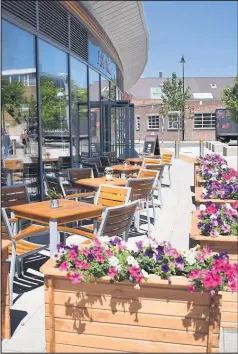  ??  ?? I Due Vulcani which is in The Crescent in Hinckley has expanded its menu and installed new planters outside