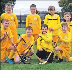  ??  ?? The primary age Inveraray shinty team won the first Primary Schools’ Mòd Shinty Tournament.