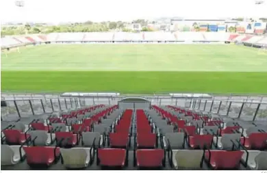  ?? E.S. ?? El estadio Nuevo Mirador de Algeciras, visto desde el palco.