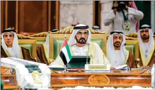  ?? Wam ?? Sheikh Mohammed attending the 39th session of the GCC in Riyadh on Sunday. —