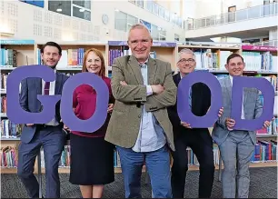  ?? ?? From left, Bede Sixth Form College principal Patrick Jordan, Stockton Riverside College principal Lesley Graham, Etc group principal and chief executive Phil Cook, NETA Training managing director Phil Blewitt and Redcar and Cleveland College principal Jason Faulkner