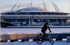  ?? FOTO: BARCROFT MEDIA/ALL OVER ?? Da byggeriet af Zenit Arena begyndte i 2006, skulle det efter planen kun vare to år.