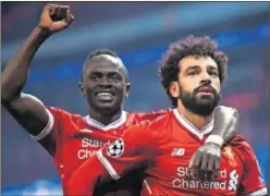  ??  ?? RENDIMIENT­O. Mané y Salah no se verán afectados por el Ramadán.