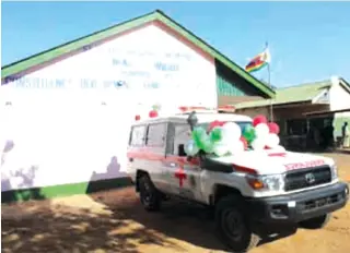  ?? ?? Government donated an all-terrain ambulance to St Peters Mission Hospital in Chipinge last year