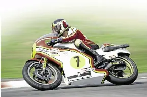  ??  ?? Barry Sheene at the peak of his powers on the RG500 in 1977. Photo courtesy of Mortons Archive