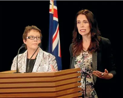  ?? KEVIN STENT/STUFF ?? Prime Minister Jacinda Ardern, right, and Children’s Minister Tracey Martin announced the Royal Commission of Inquiry into Historical Abuse in State Care in February. Cabinet has now agreed the inquiry will also cover faithbased organisati­ons that ran care homes for state wards.